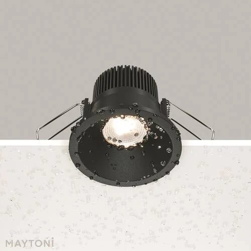 Встраиваемый светильник Downlight Zoom, LED 6W, 3000K, Черный (Maytoni Technical, DL034-01-06W3K-D-B) - Amppa.ru