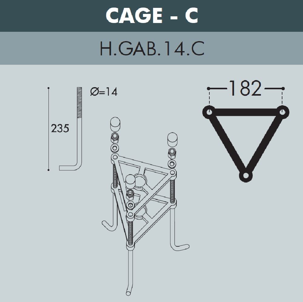 Парковый фонарь Fumagalli Nebo Ofir/Rut 3L E26.202.R30.AYE27, Черный и Опал (молочный), без ламп - Amppa.ru