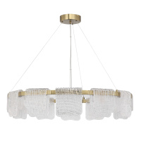 SL6021.203.66 Светильник подвесной ST-Luce золотистый/прозрачный LED 1*66W 4000K VOILE