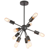 Потолочная люстра Lgo Kenner, 9xE27, Черный (Lussole, LSP-8272)