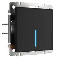 W4510608/ Умный сенсорный выключатель одноклавишный (черный)