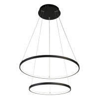 Подвесной светодиодный светильник Giro, 1xLED, Черный + Белый (Favourite, 1764-10P)